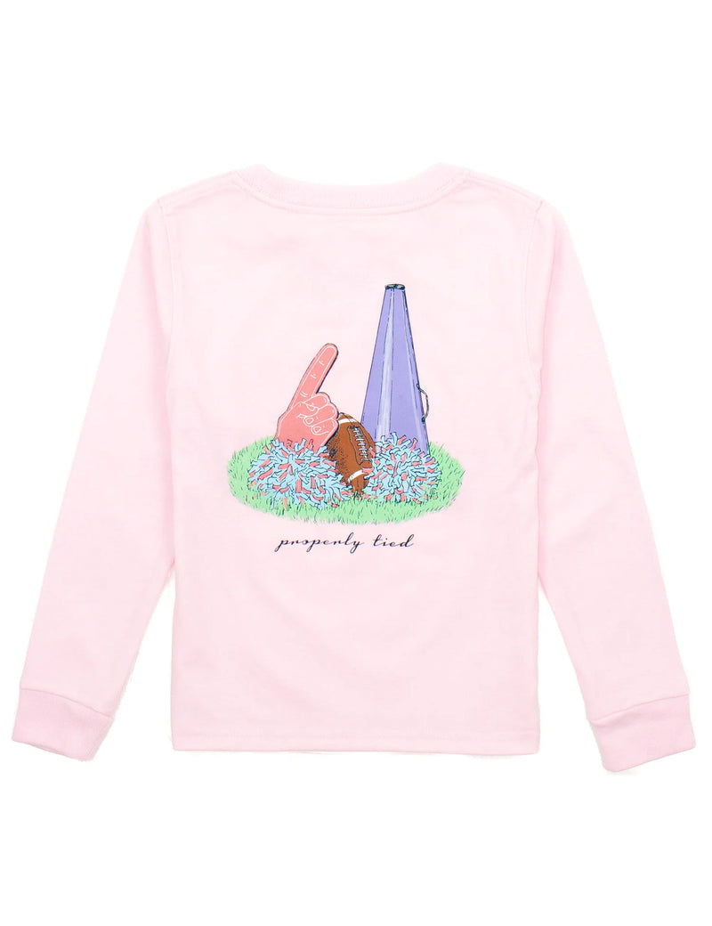 GIRLS LONG SLEEVE HOME TEAM LOGO TEE