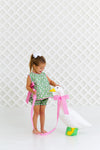 TALBOTT TIE SIDE - DARLING DUCKS WITH HAMPTONS HOT PINK