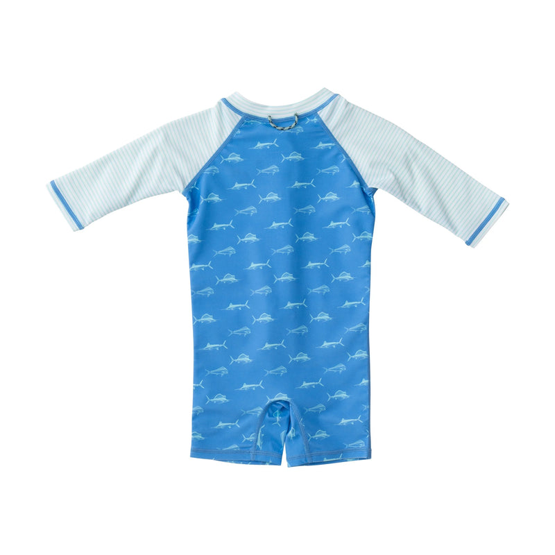 LIL REEF BABY RASH GUARD SWIMSUIT - MARINA FISH PRINT