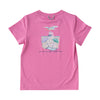 GIRLS PRO PERFORMANCE SHORT SLEEVE FISHING TSHIRT - FUCHSIA PINK