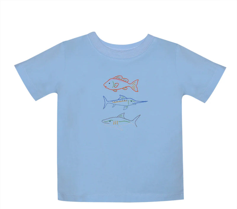 BLUE HOUSTON SHIRT - FISHING RODEO