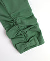 GIRLS RUCHED BOW LEGGINGS DARK IVY