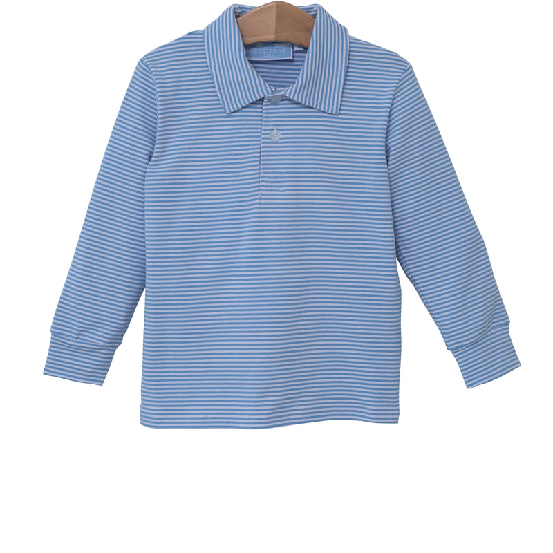 JACKSON POLO CORNFLOWER BLUE STRIPE