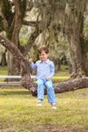 JACKSON POLO CORNFLOWER BLUE STRIPE