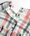 KENDALL PLAID RUFFLE TUNIC