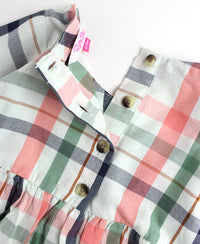 KENDALL PLAID RUFFLE TUNIC