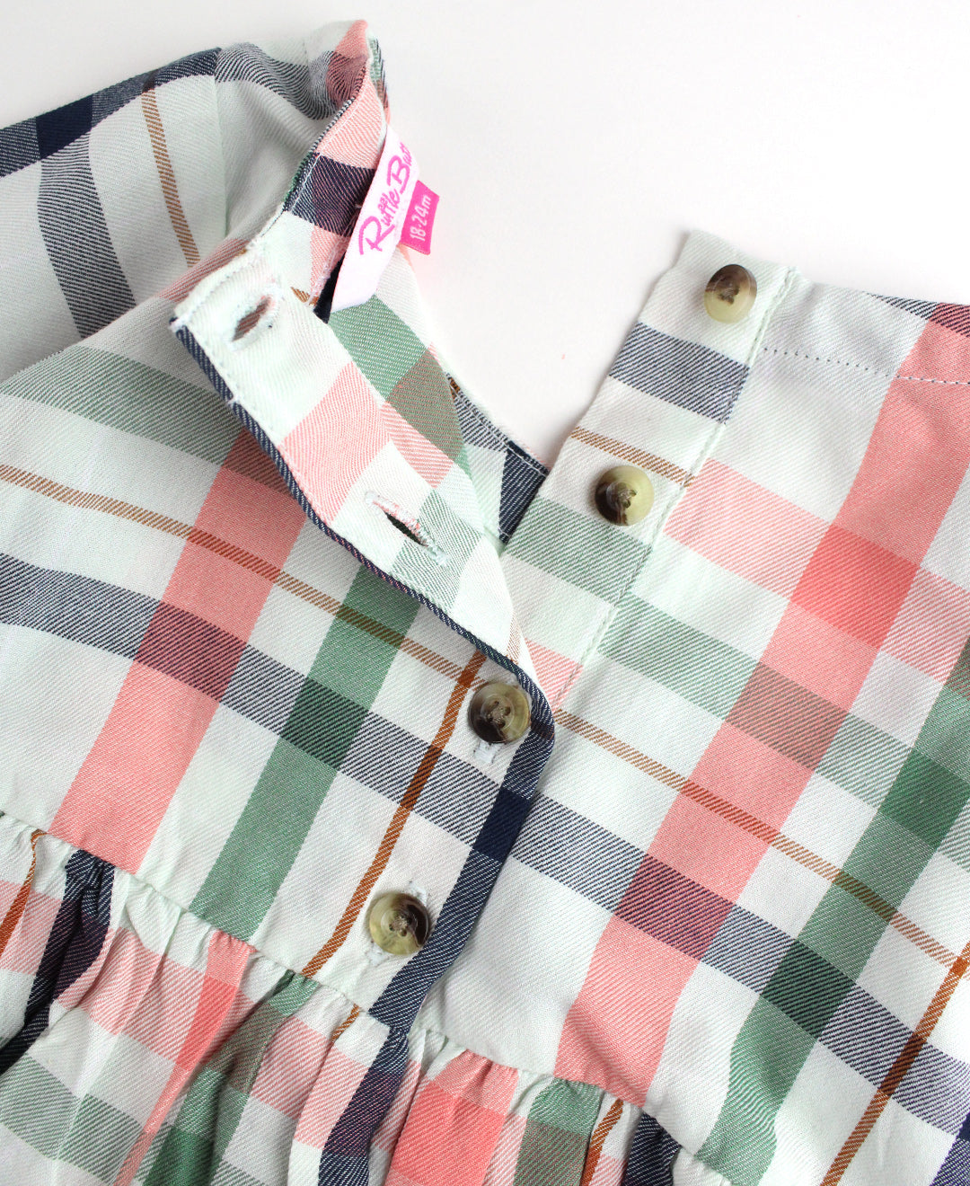 KENDALL PLAID RUFFLE TUNIC