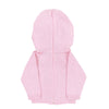 ESSENTIALS KNITS HOODED ZIP PULLOVER - PINK