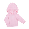 ESSENTIALS KNITS HOODED ZIP PULLOVER - PINK