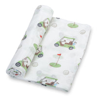 GOLF A ROUND BABY SWADDLE BLANKET