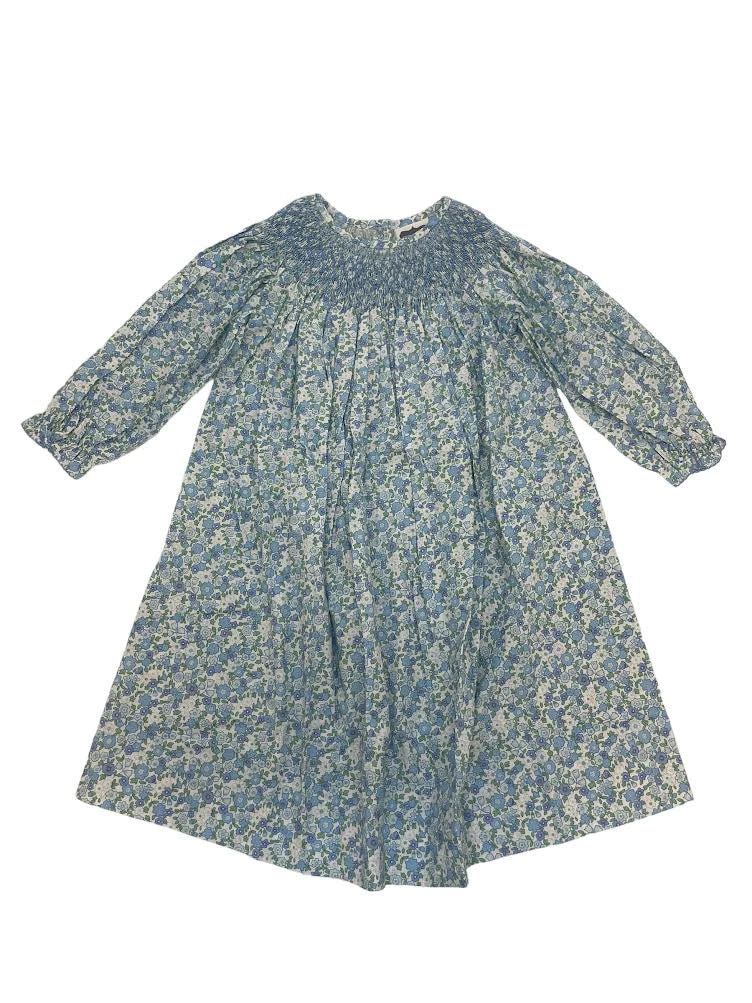 LILAC FLORAL GEO BISHOP DRESS
