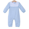 LUCAS ROMPER IN LIGHT BLUE STRIPE