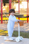 LUCAS ROMPER IN LIGHT BLUE STRIPE