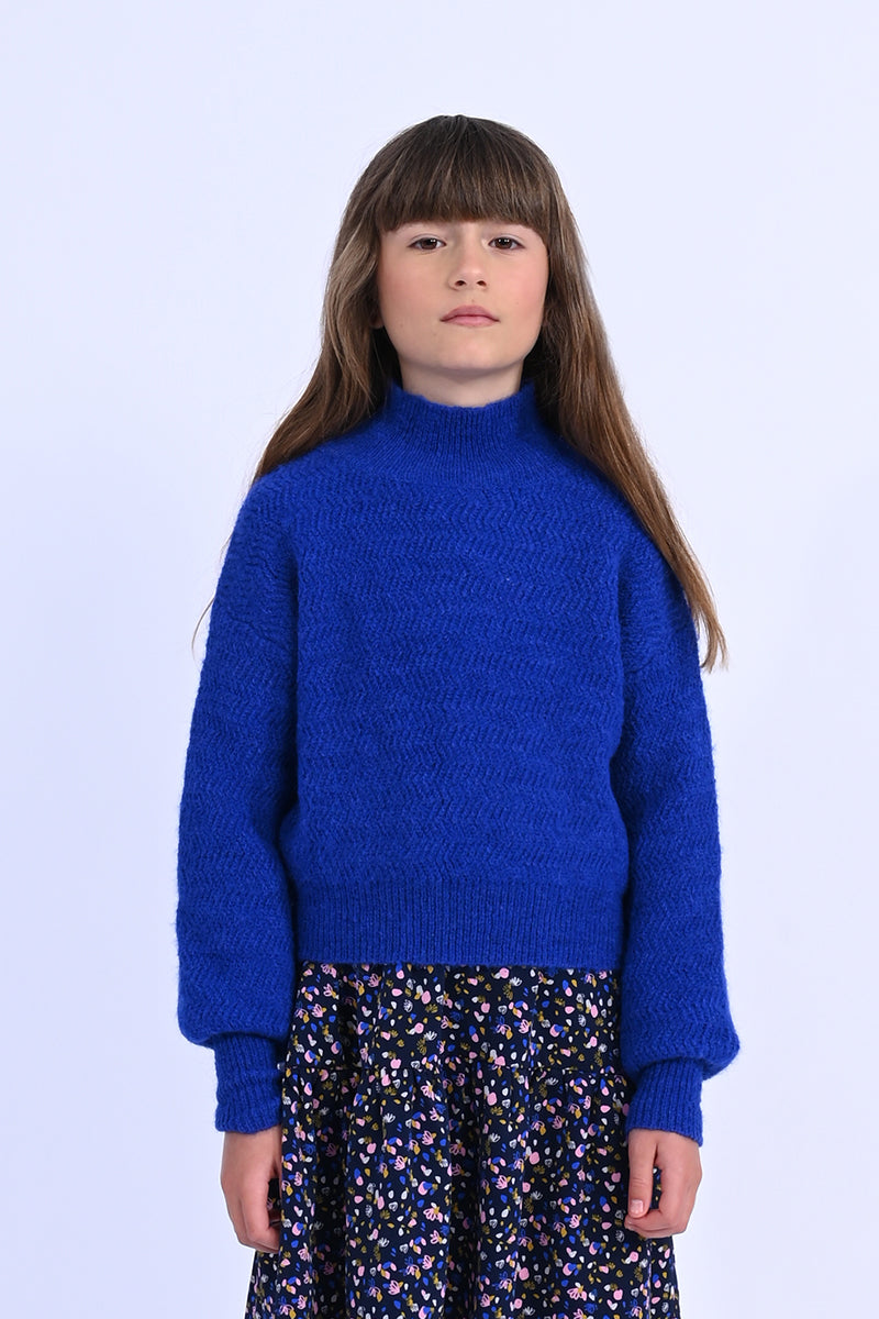 TWEEN COBALT SWEATER