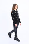 TWEEN BLACK STAR SWEATER