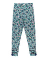 GIRLS RUCHED BOW LEGGINGS MAJESTIC MEADOW