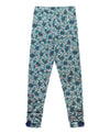 GIRLS RUCHED BOW LEGGINGS MAJESTIC MEADOW