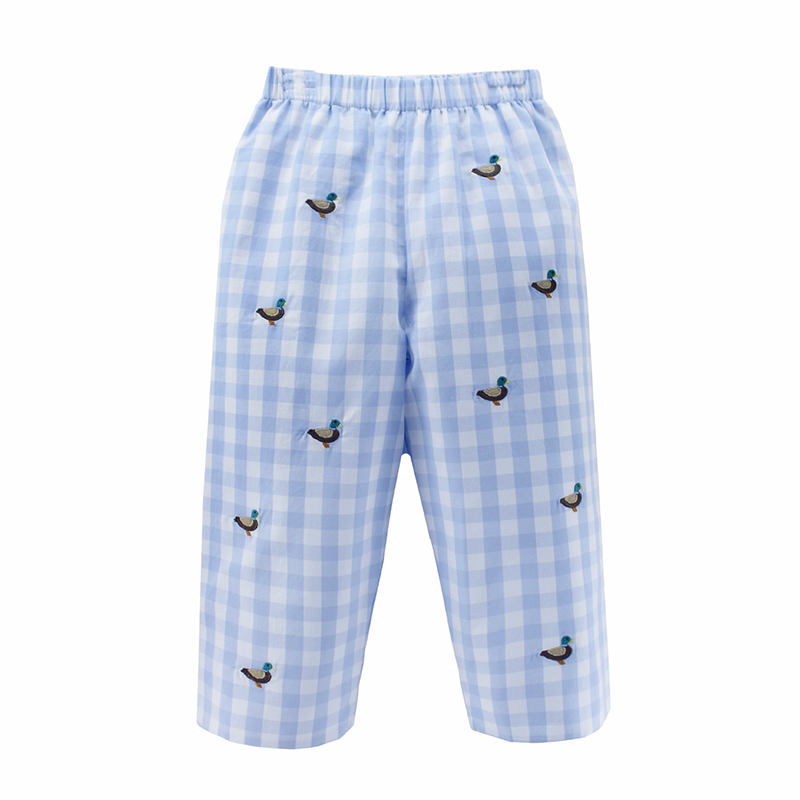 MALLARD LEO PANT - LIGHT BLUE BUFFALO CHECK