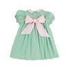 MARY DAL DRESS KIAWAH KELLY GREEN/WINDOWPANE WORTH AVENUE WHITE