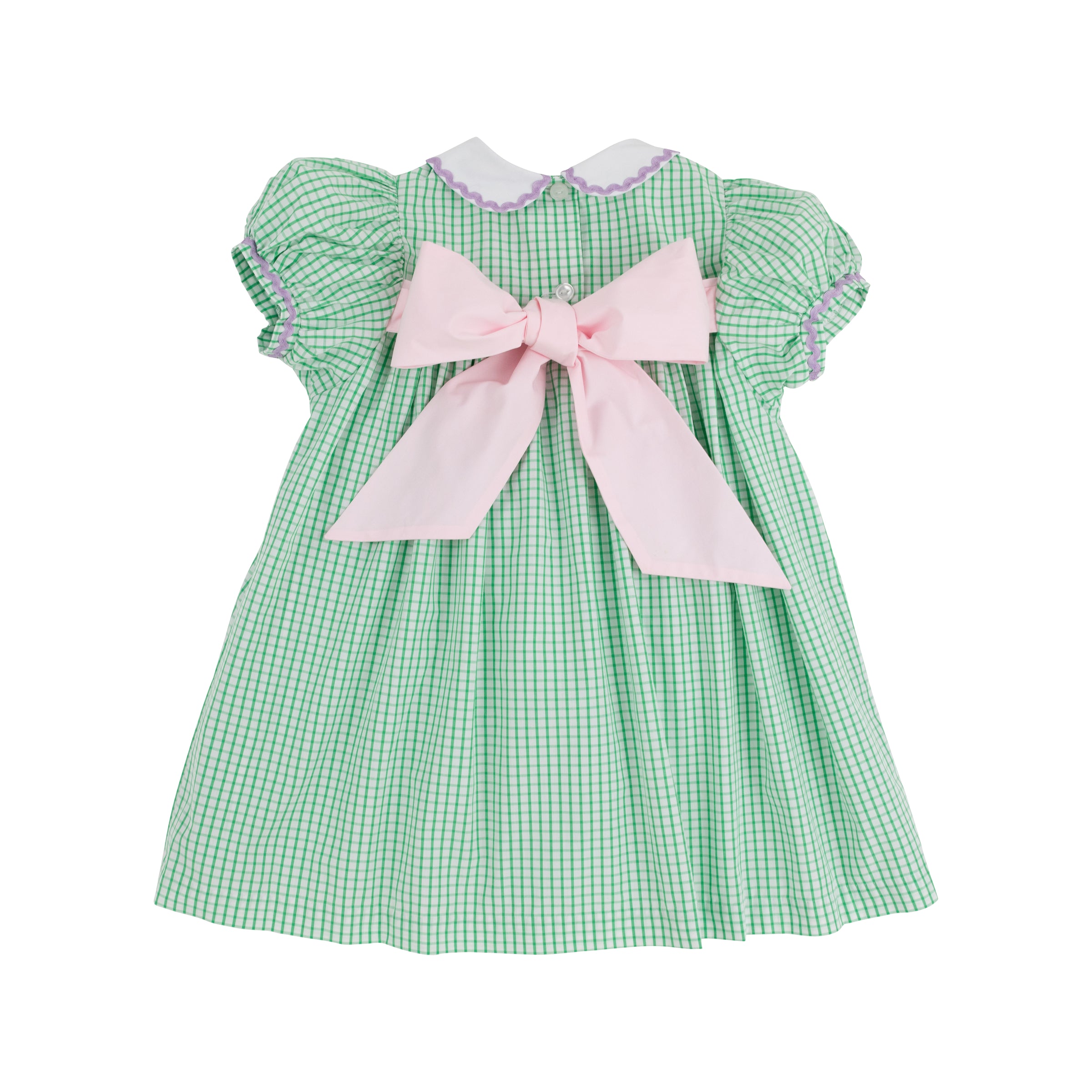 MARY DAL DRESS KIAWAH KELLY GREEN/WINDOWPANE WORTH AVENUE WHITE