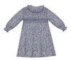NAVY BLUE FLOWERS JULIETTE DRESS