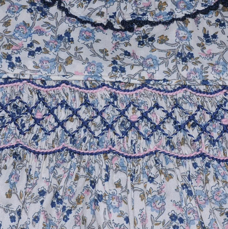 NAVY BLUE FLOWERS JULIETTE DRESS