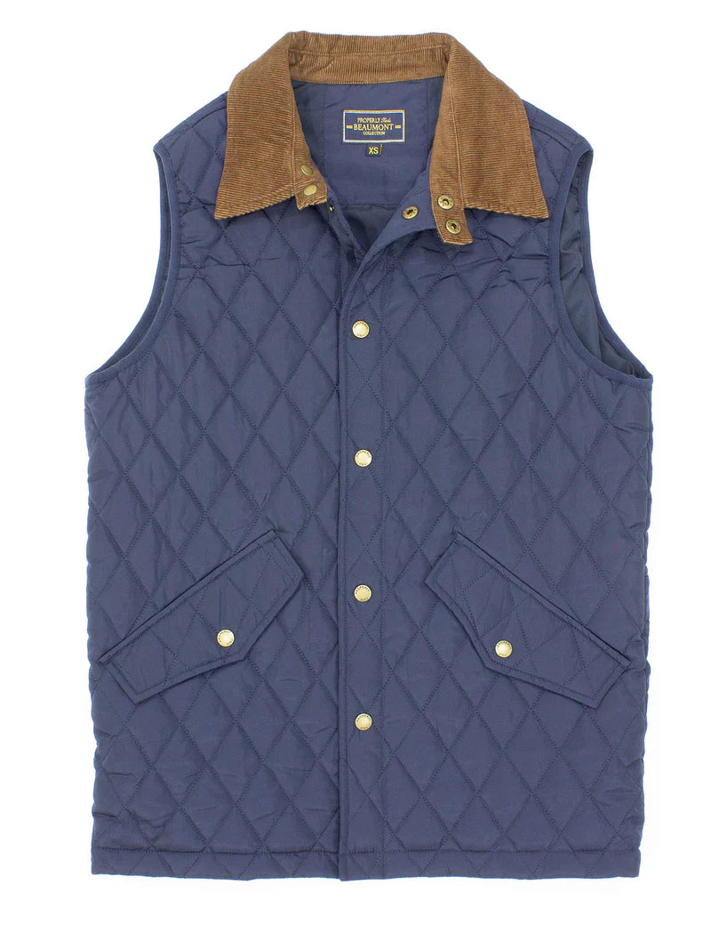 LD BEAUMONT  VEST NAVY
