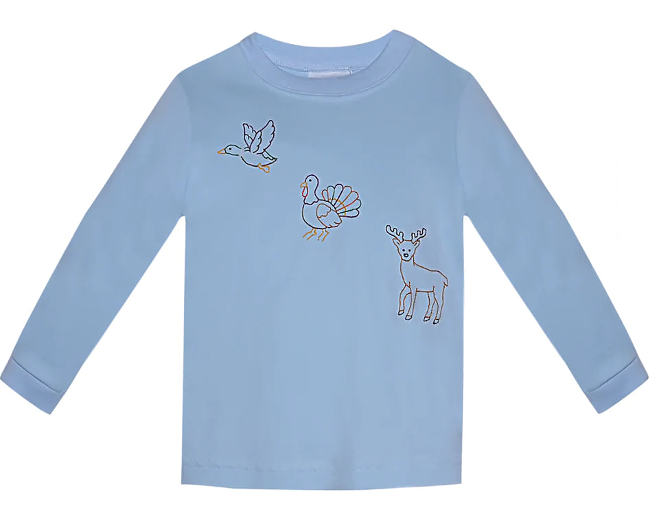 BLUE HOUSTON LONG SLEEVE TEE - OPEN SEASON