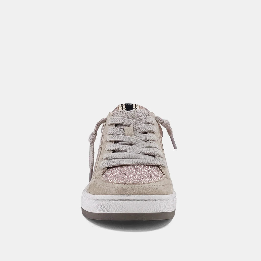 PAZ CHAMPAGNE GLITTER KIDS SNEAKER