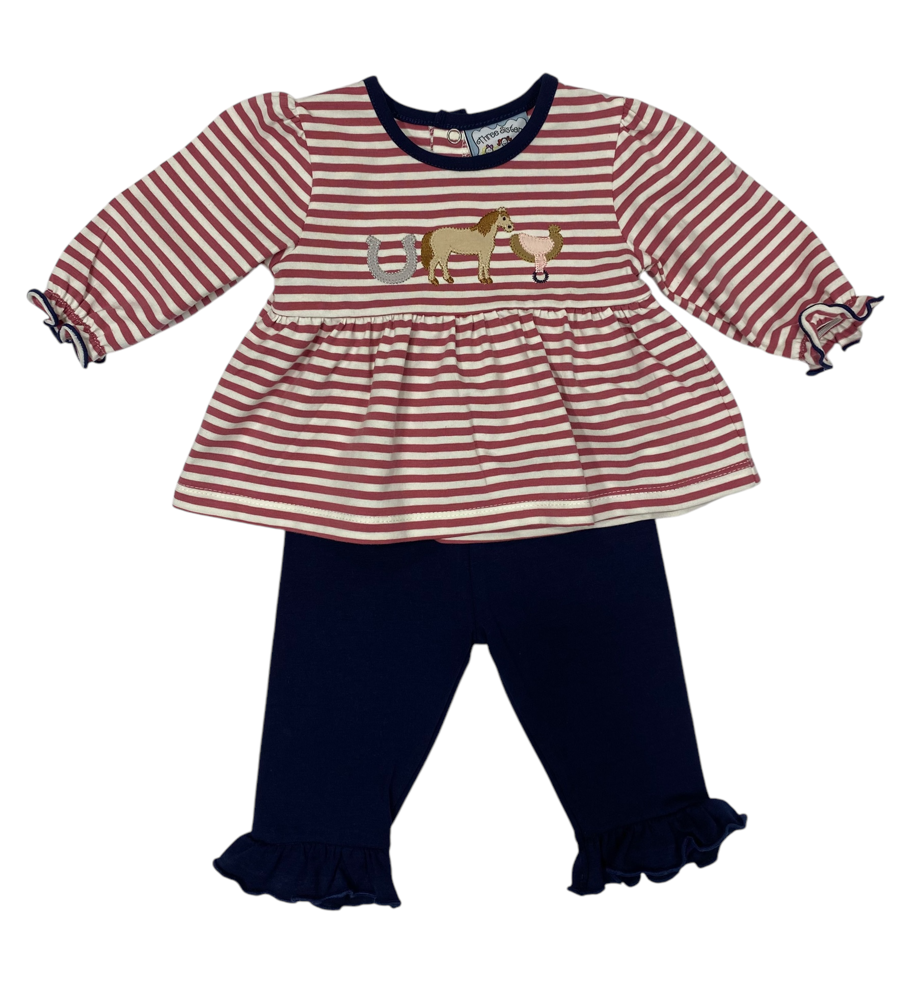 HORSE APPLIQUÉ LEGGINGS SET