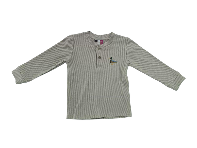 BOYS HENLEY SHIRT - DUCK