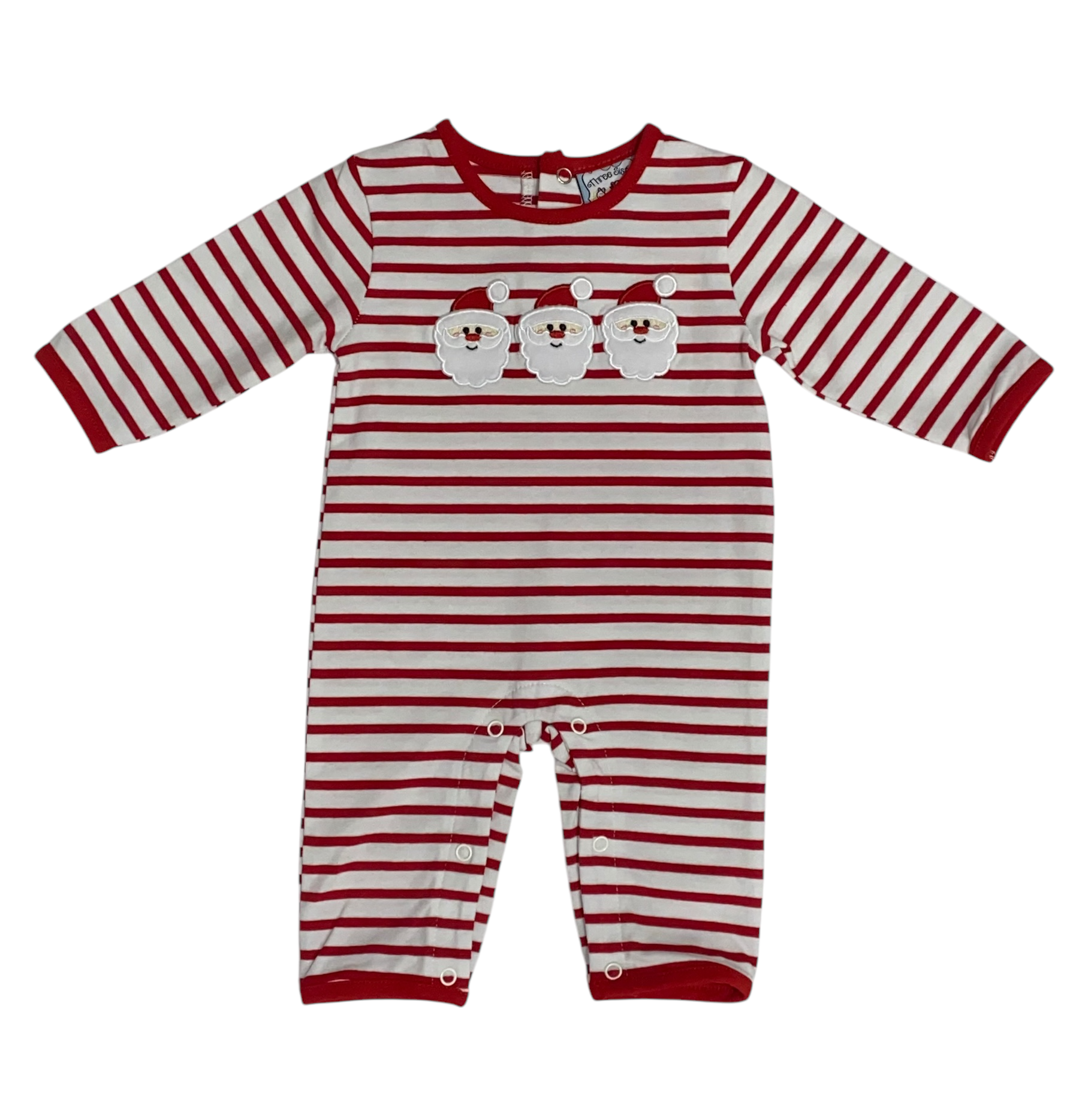 SANTA APPLIQUÉ  BOYS ROMPER