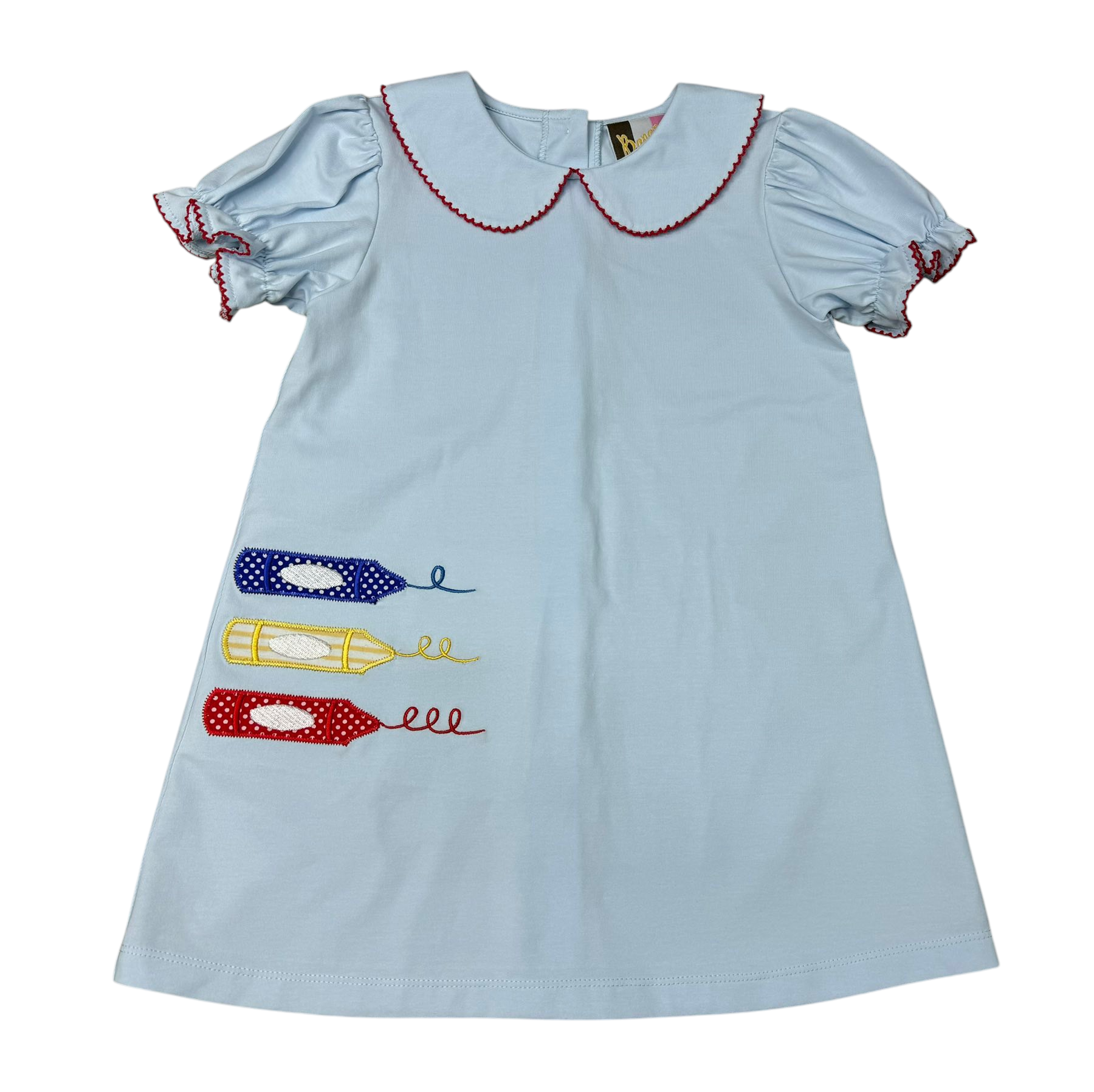 SCHOOL DAYS APPLIQUÉ DRESS