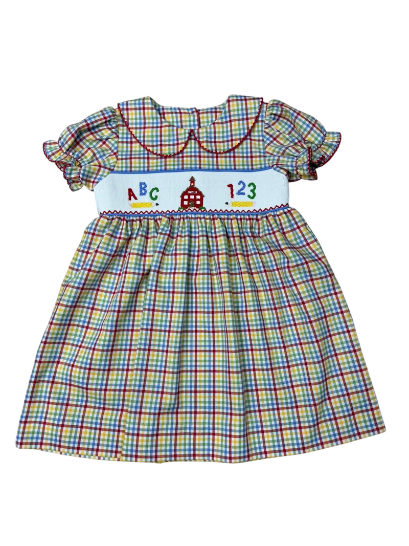 SCHOOL DAYS SMOCKED DRESS