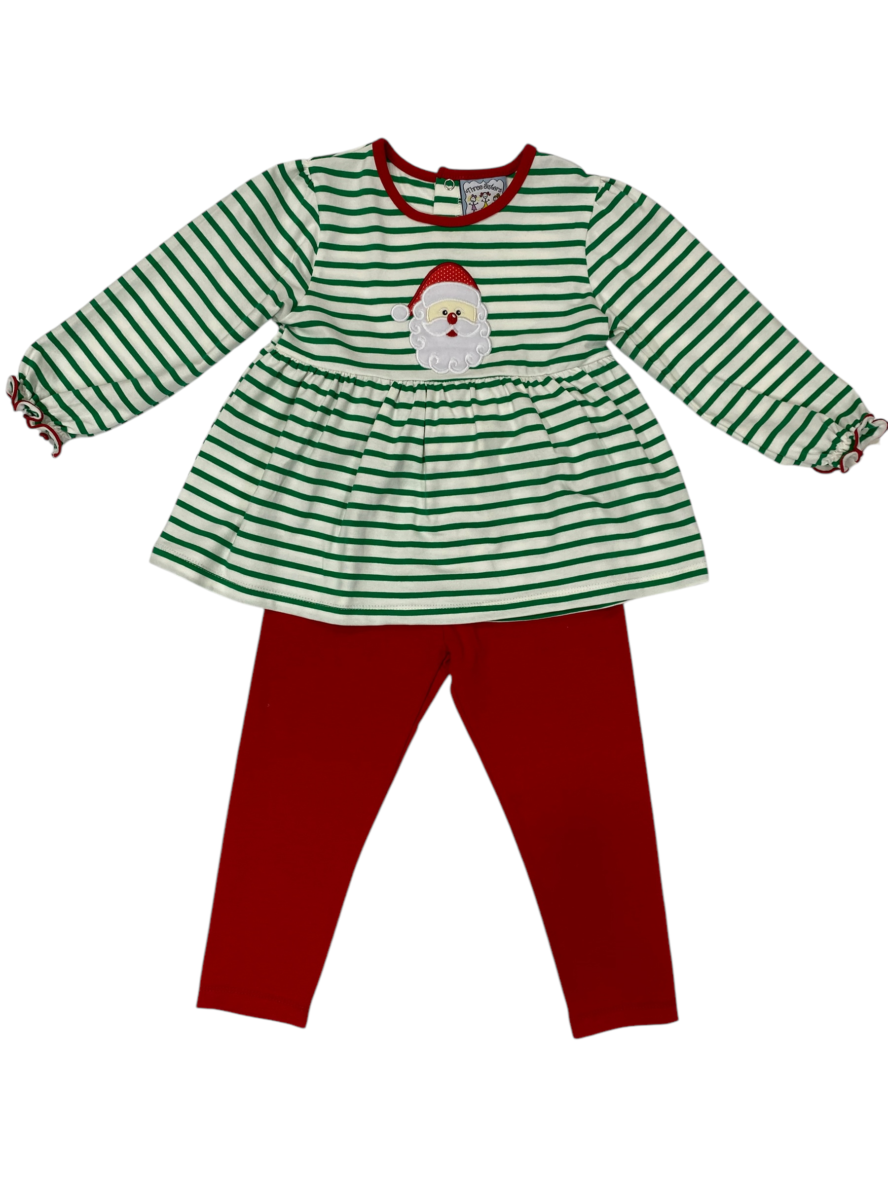 SANTA APPLIQUÉ LEGGINGS SET