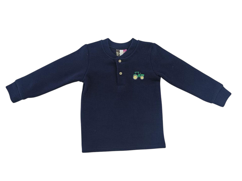BOYS HENLEY SHIRT - TRACTOR
