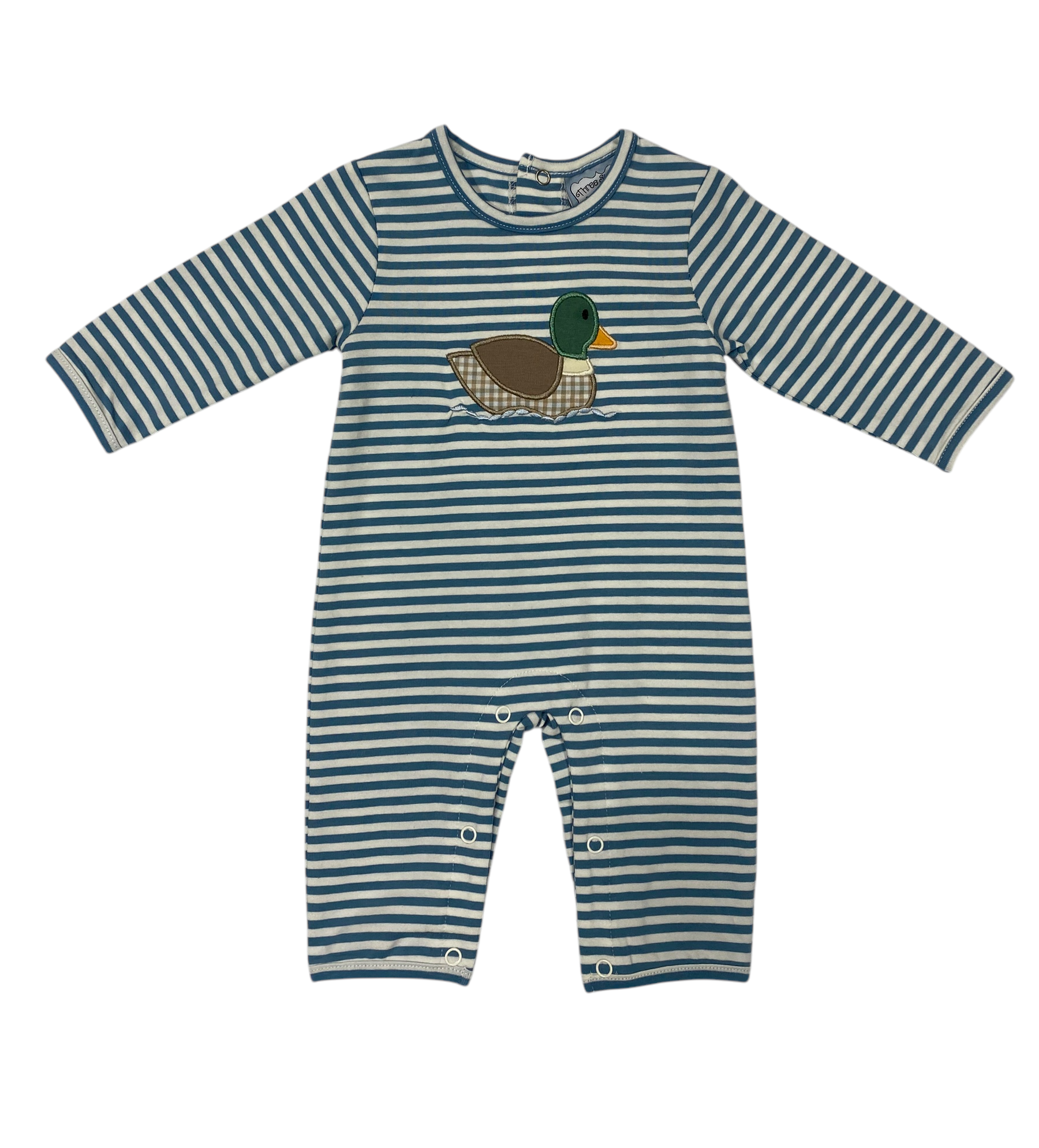 DUCK APPLIQUÉ BOYS ROMPER