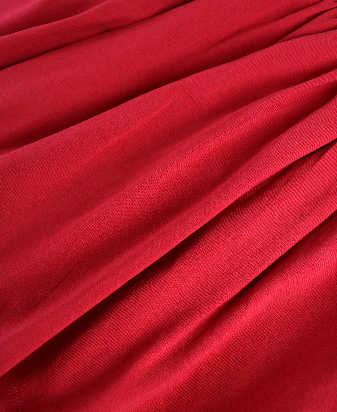 LONG SLEEVE KNIT TWIRL DRESS RED