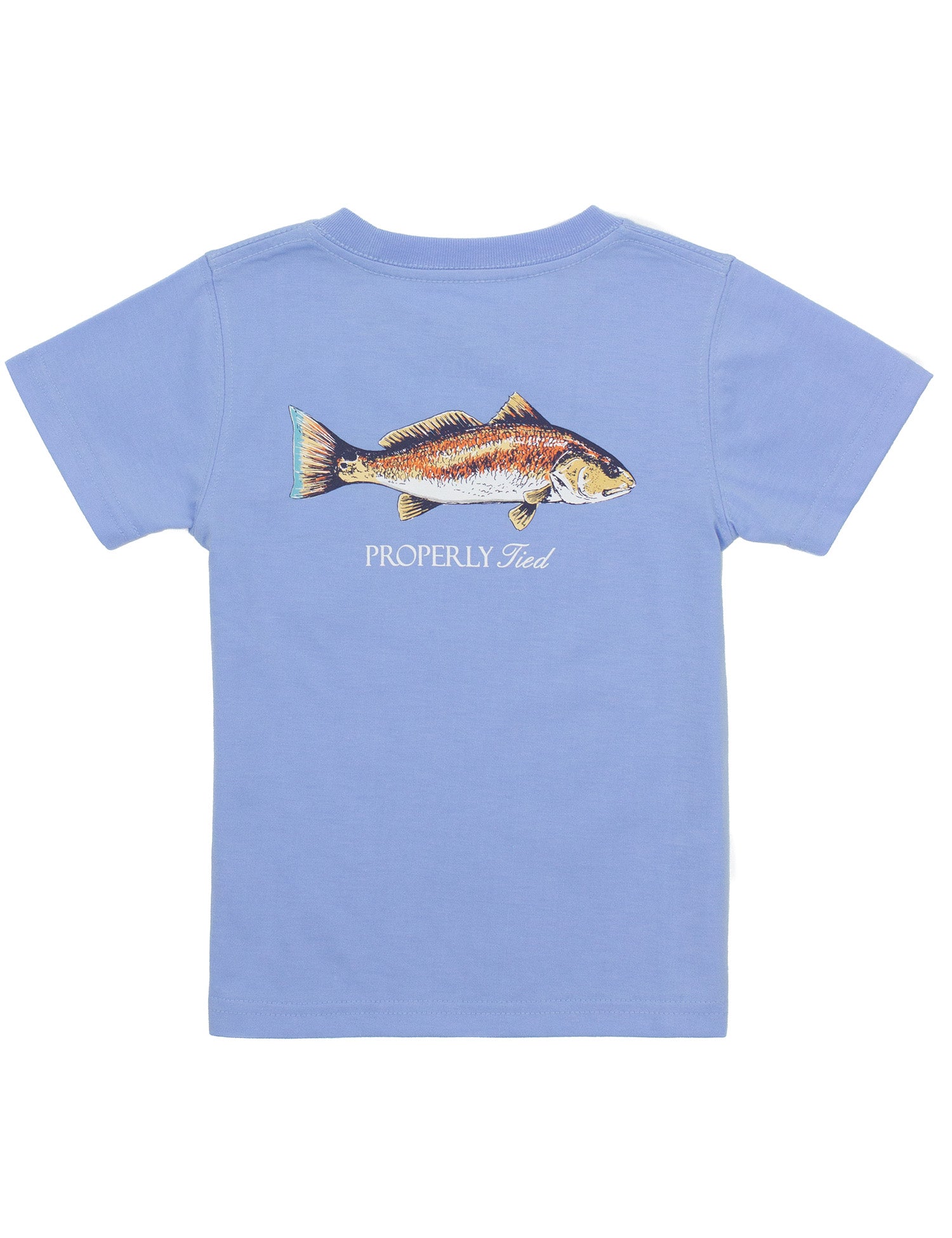 BOYS SHORT SLEEVE REDFISH LOGO TEE