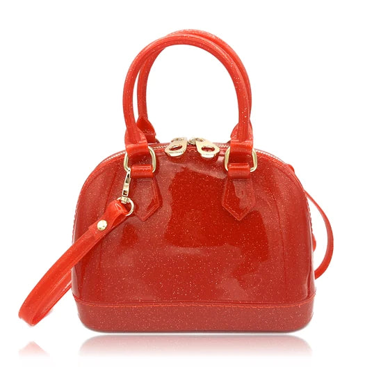 CATE JELLY PURSE (RED SPARKLE)