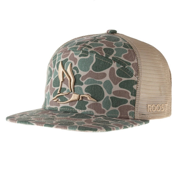 YOUTH ROOST FRONT CAMO 3D PUFF LOGO ICON HAT