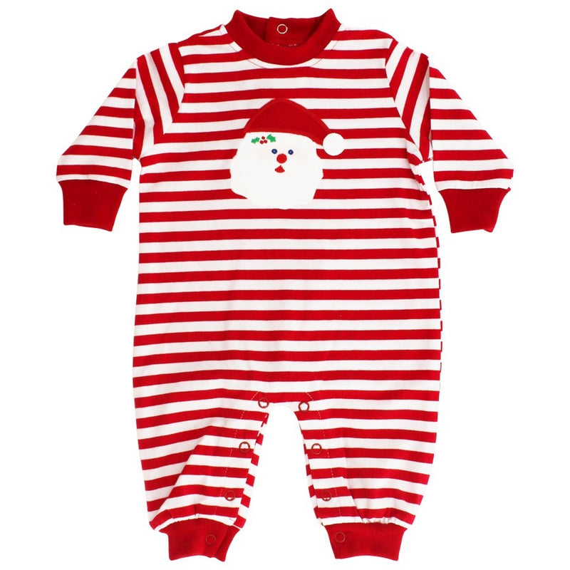 SANTA APPLIQUE INFANT BOYS ROMPER