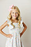 PINAFORE DRESS BUNNY PRINT