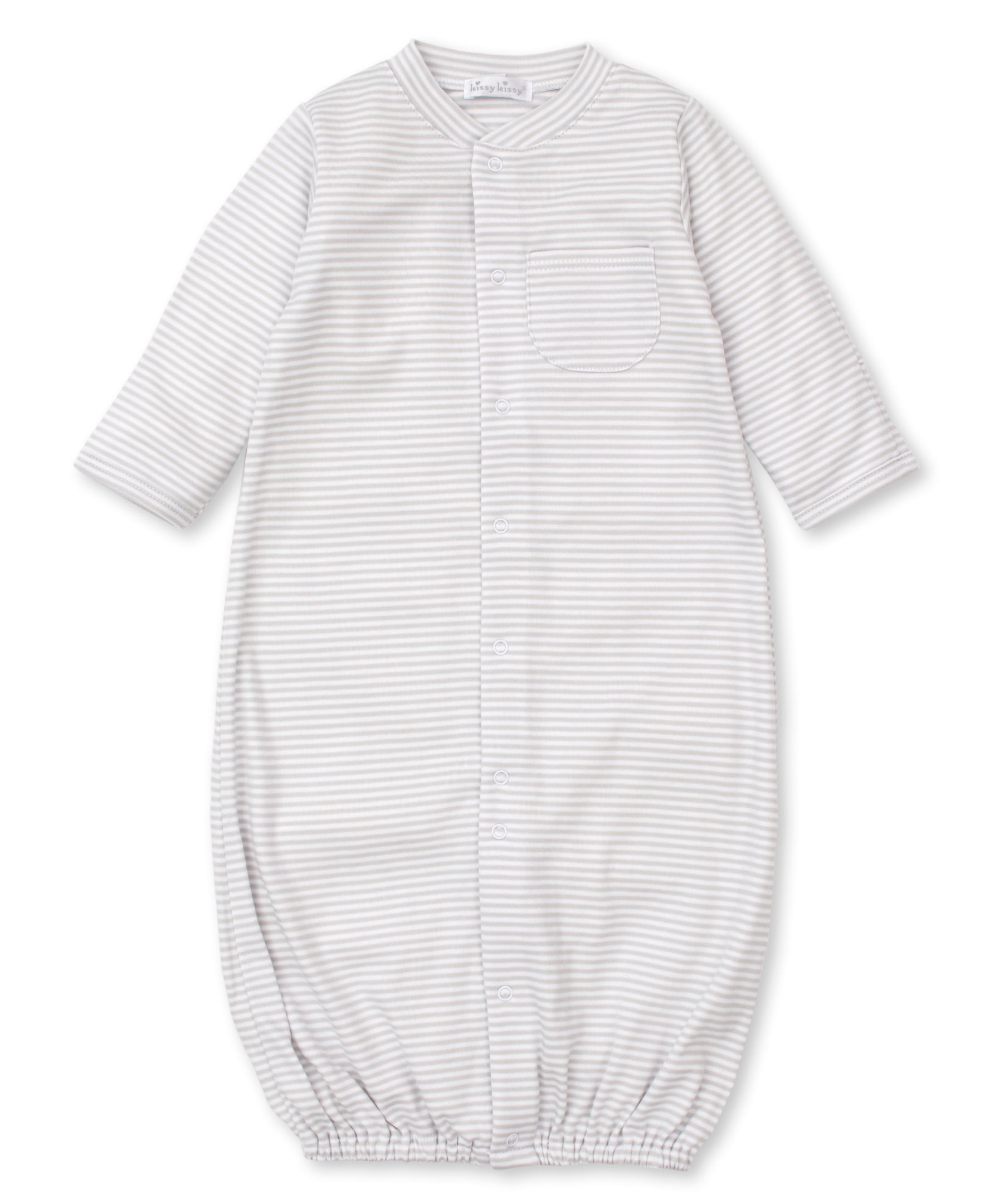 SILVER STRIPES KISSY BASICS CONVERTER GOWN