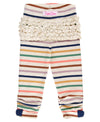 BABY RUCHED LEGGINGS SUNRISE RAINBOW STRIPE