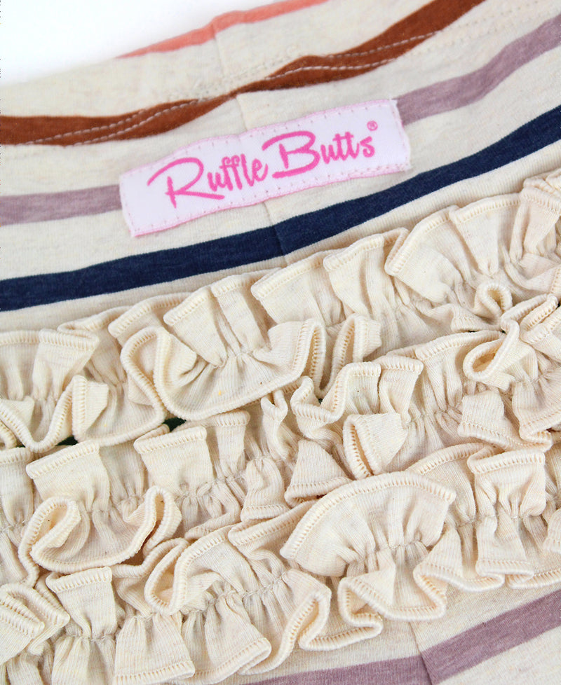 BABY RUCHED LEGGINGS SUNRISE RAINBOW STRIPE