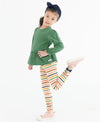 BABY RUCHED LEGGINGS SUNRISE RAINBOW STRIPE
