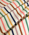 LONG SLEEVE KNIT TWIRL DRESS SUNRISE RAINBOW STRIPE