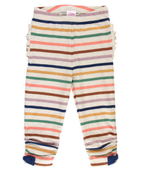 BABY RUCHED LEGGINGS SUNRISE RAINBOW STRIPE