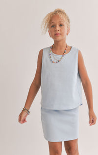 TWEEN BREAK A SWEAT CROP TANK